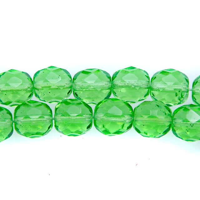 10FC282-A: CZ FACET RD TRANS Apple Green 10mm-150PC