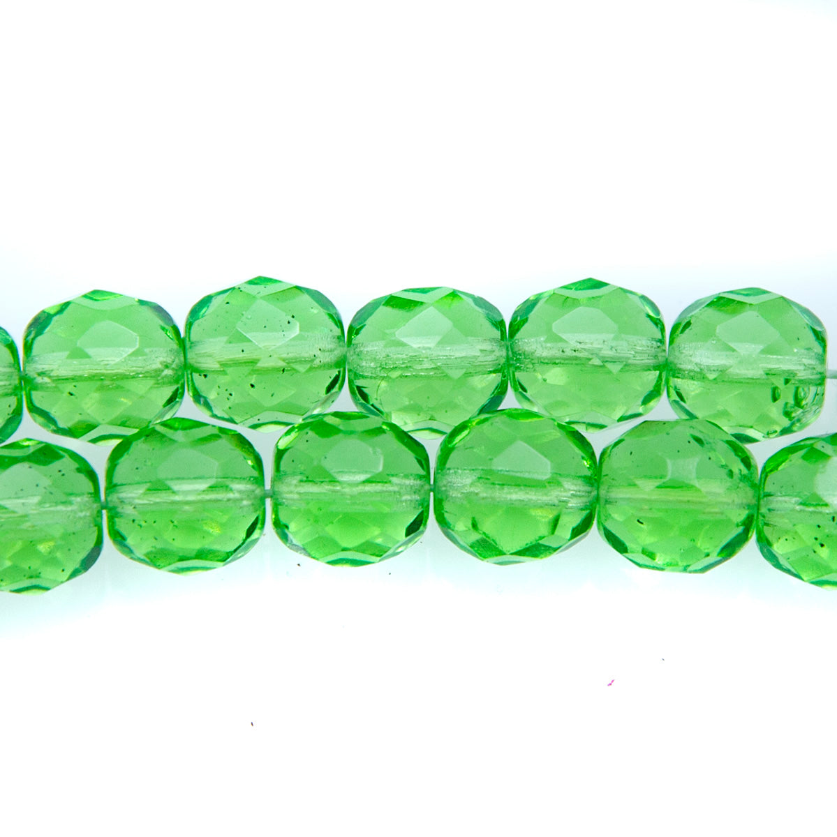 10FC282-AR: CZ FACET RD Trans Apple Green 10mm - 25PC