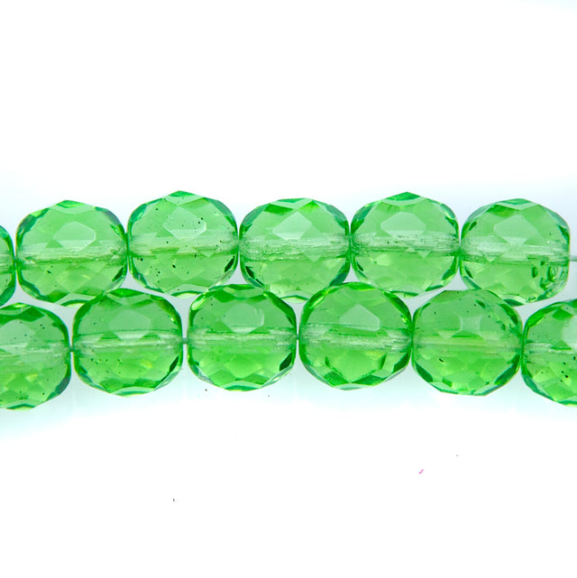 10FC282-AR: CZ FACET RD Trans Apple Green 10mm - 25PC