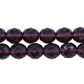 10FC298R: CZ FACET RD Trans DK Amethyst 10mm-25PC