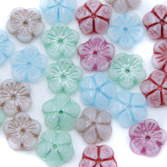 10FL525-3: CZ Flower Mix 10mm 25 Pieces