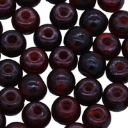 10HR247: Horn Round Red Amber 10mm 50 Pieces