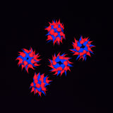 10MS174-92: Rubber Round Blue w/Pink 10mm - 5PPK