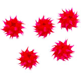10MS192-12: Rubber Round Pink w/Clear 10mm - 5PPK