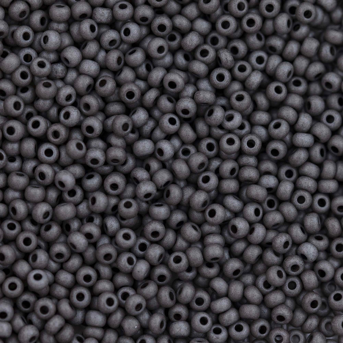 10SB108-TVL: CZ Seed Bead Opaque Stone Grey 10/0 - 200 Grams