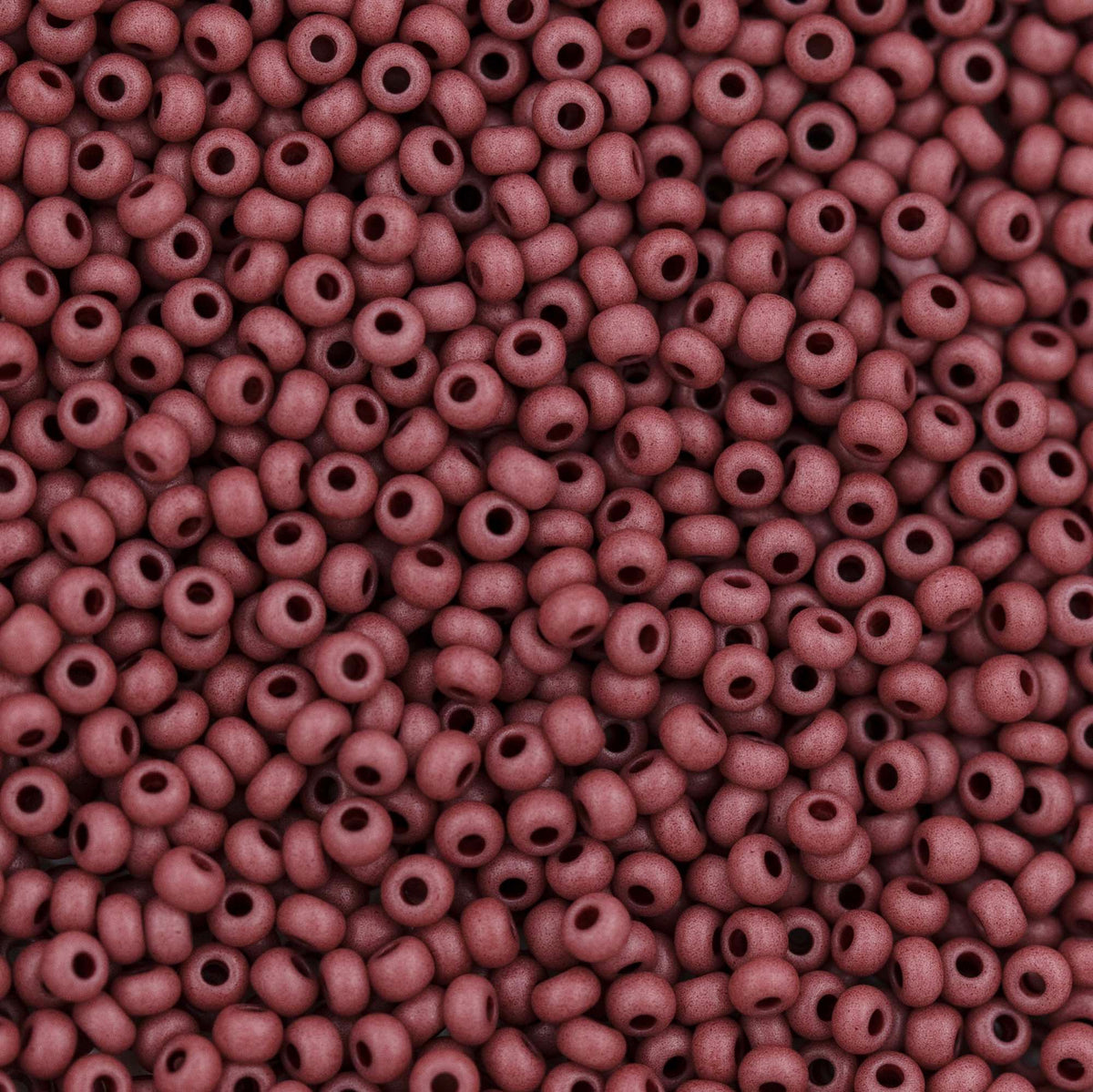 10SB145-TVLR: CZ Seed Bead Opaque Light Mahogany 10/0 - 25 Grams