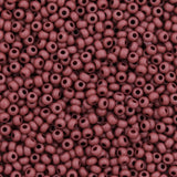 10SB145-TVLR: CZ Seed Bead Opaque Light Mahogany 10/0 - 25 Grams