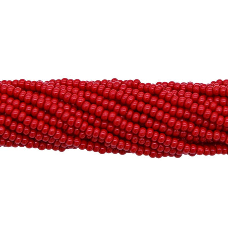 10SB146R: CZ Seed Bead Opaque Dark Red/brown 10/0 Color Change-1HK