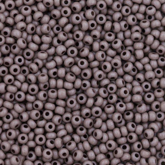 10SB154-TVL: CZ Seed Bead Opaque Burnt Clay 10/0 - 200 Grams