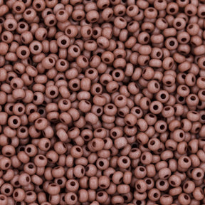 10SB155-TVL: CZ Seed Bead Opaque Silt Brown 10/0 - 200 Grams