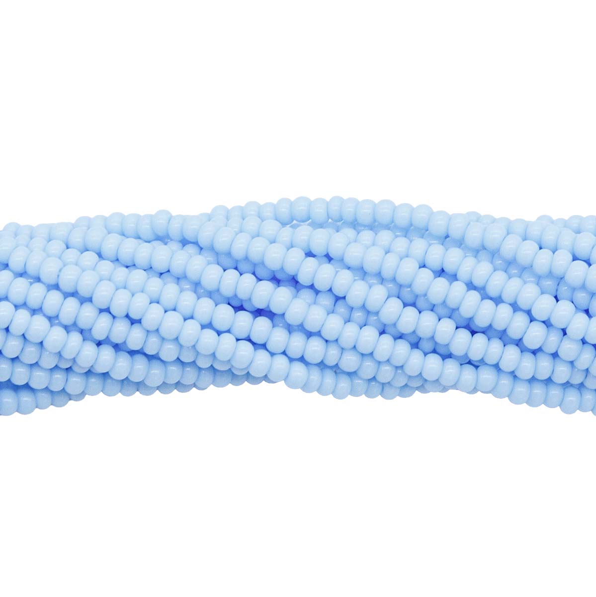 10SB161R: CZ Seed Bead Op Pale Turquoise Blue 10/0-1HK