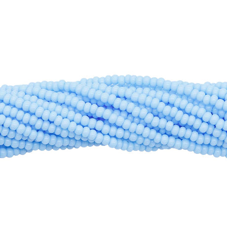 10SB161R: CZ Seed Bead Op Pale Turquoise Blue 10/0-1HK