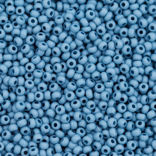 10SB163-TVLR: CZ Seed Bead Opaque Ocean Mist 10/0 - 25 Grams
