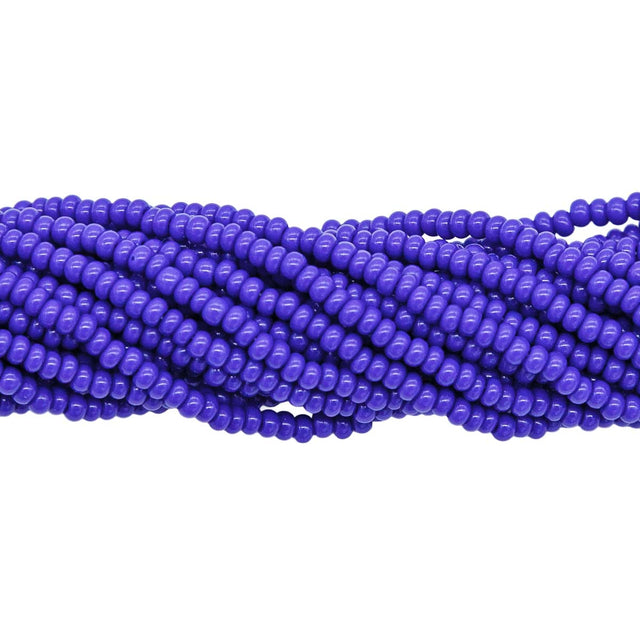 10SB174: CZ Seed Bead Opaque Dark Blue 10/0 5HK