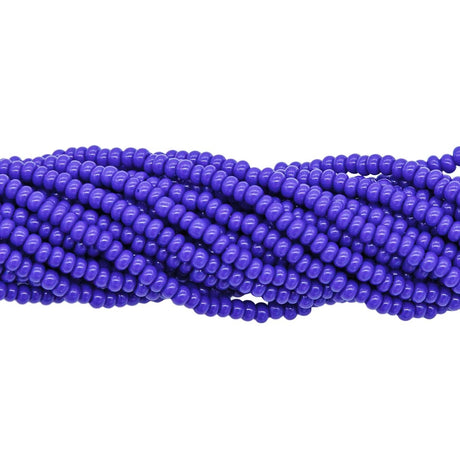 10SB174R: CZ Seed Bead Opaque Dark Blue 10/0-1HK