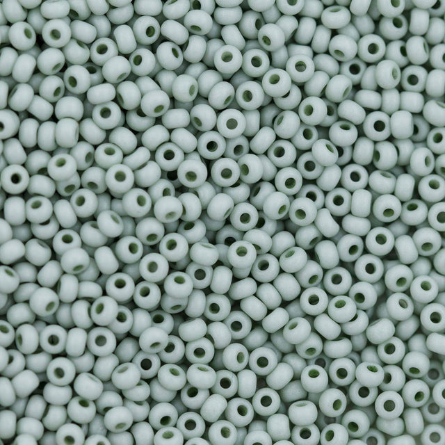 10SB182-TVL: CZ Seed Bead Opaque Lichen 10/0 - 200 Grams