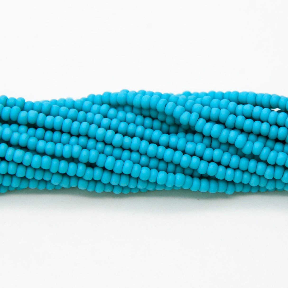 10SB185-MR: Cz Seed Bead Turquoise Matte 10/0