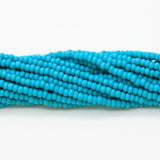 10SB185-MR: Cz Seed Bead Turquoise Matte 10/0