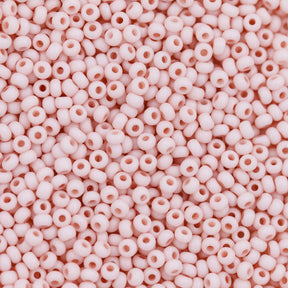 10SB192-TVLR: CZ Seed Bead Opaque Taupe Rose 10/0 - 25 Grams