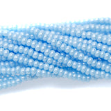 10SB362: CZ Seed Bead Sfinx LT Turquoise 10/0 5HK