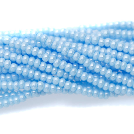10SB362: CZ Seed Bead Sfinx LT Turquoise 10/0 5HK