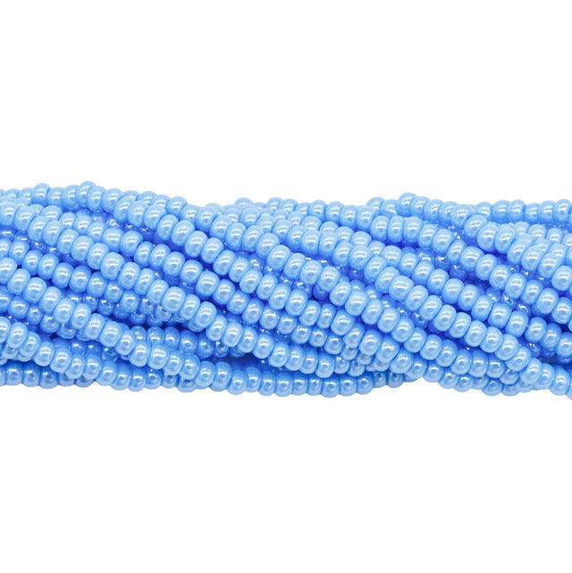 10SB362: CZ Seed Bead Sfinx LT Turquoise 10/0 5HK