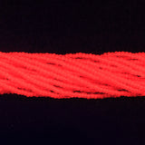 10SB638-NT: CZ Seed Bead Neon Orange On Crystal 10/0 5HK