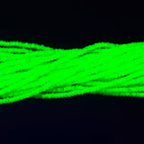 10SB684-NTR: CZ Seed Bead Neon Green On Crystal 10/0-1HK