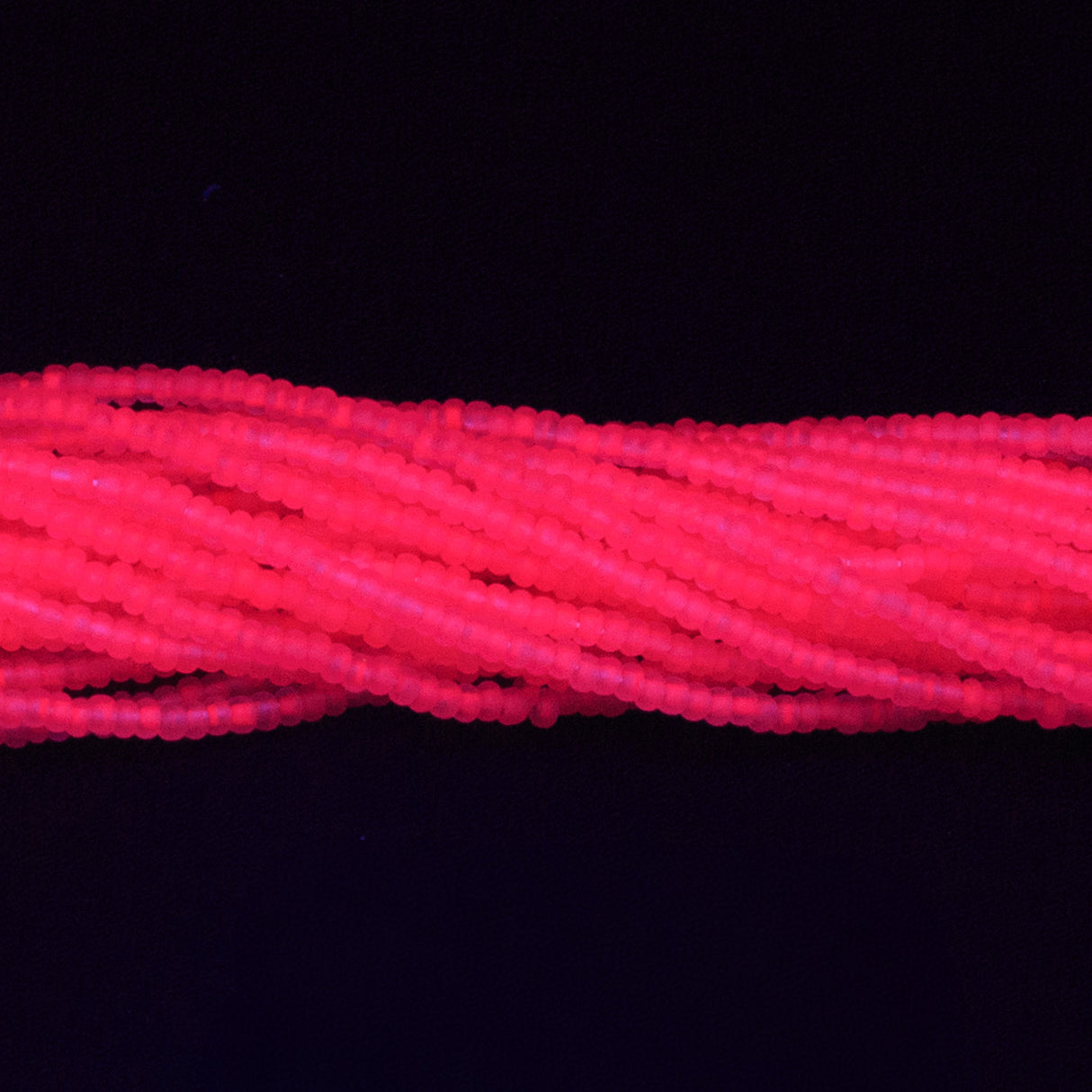 10SB694-NTR: CZ Seed Bead Neon Fuchsia On Crystal 10/0-1HK