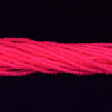 10SB694-NTR: CZ Seed Bead Neon Fuchsia On Crystal 10/0-1HK