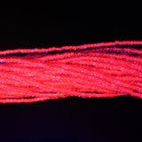 10SB792:  CZ Seed Bead Colorlined Pink 10/0 - 5HK