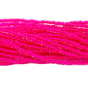 10SB793-N:  CZ Seed Bead Neon Lined Pink Uv Reactive 10/0 -  5HK