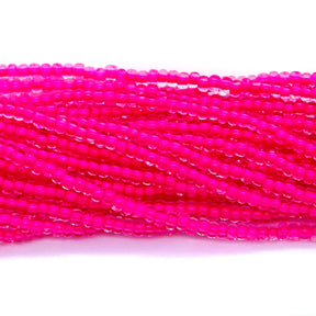 10SB793-NR: CZ Seed Bead Neon Lined Pink 10/0 Uv Reactive-1HK
