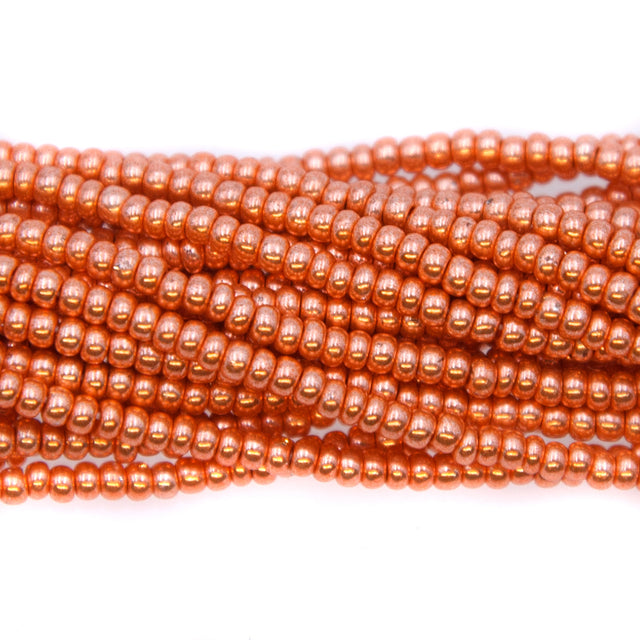 10SB856R: CZ Seed Bead Copper Full Coated 10/0 - 1HK