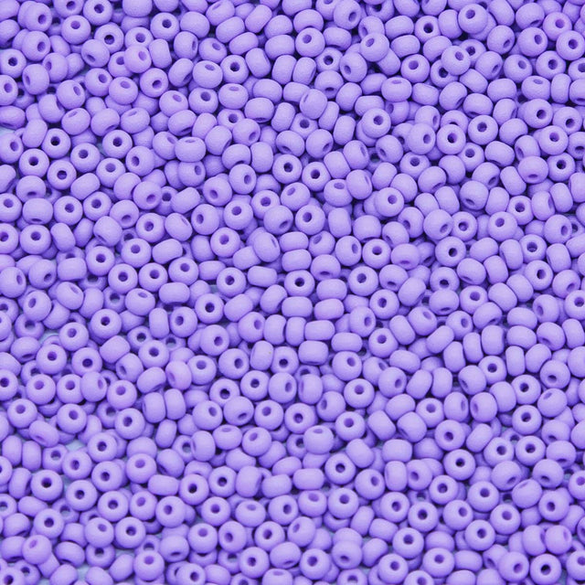 10SB997-PLM: CZ Seed Bead Permalux Lavender Matte 10/0 200GM