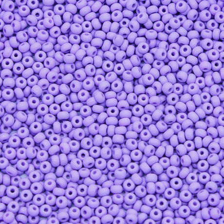 10SB997-PLMR: CZ Seed Bead Permalux Lavender Matte 10/0 - 25GM