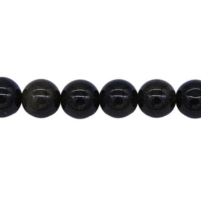 10ST410-G: Golden Obsidian Round 10mm