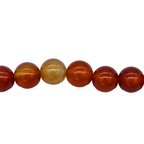 10ST428-U: Carnelian Agate Uruguay Round 10mm