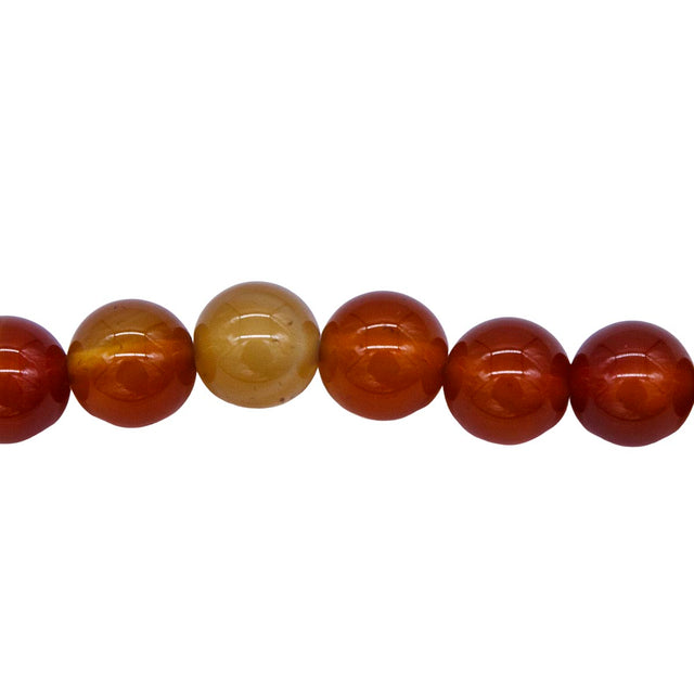 10ST428-U: Carnelian Agate Uruguay Round 10mm