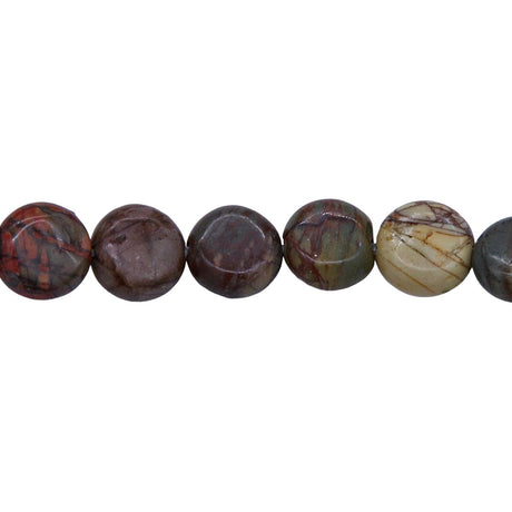 10ST451-C: Cherry Creek Jasper Coin 10mm