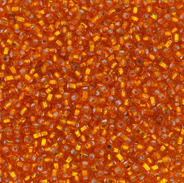 10SV100-10: Vintage Venetian Transparent S/L SQ-h Bright Orange 10/0 250 Grams