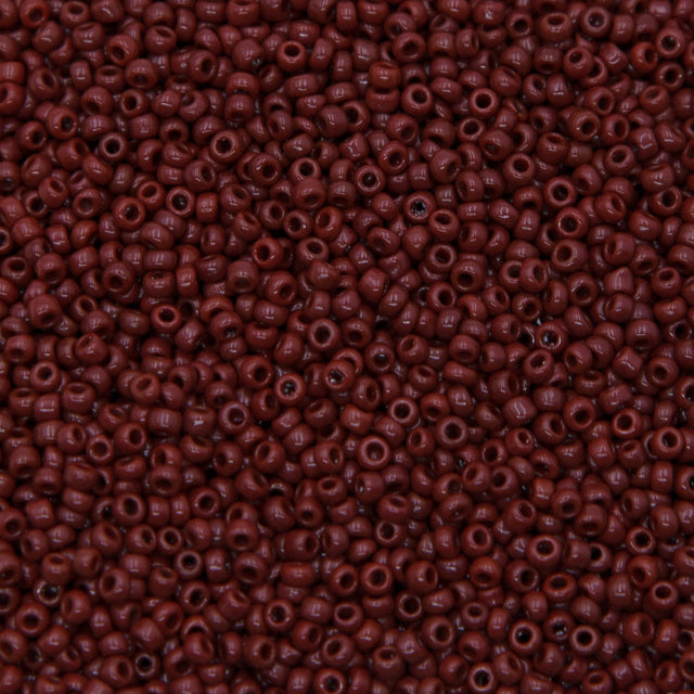10SV100-28: Vintage Venetian Seed Bead Opaque Reddish/brown 10/0 - 250 Grams