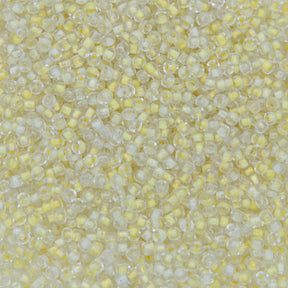 10SV100-46: Vintage Venetian Tr C/L Yellow Crystal 10/0