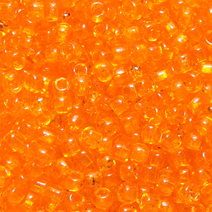 10SV232-6: Vintage Venetian Transparent Orange #6 SQ Hole 10/0 500 Grams