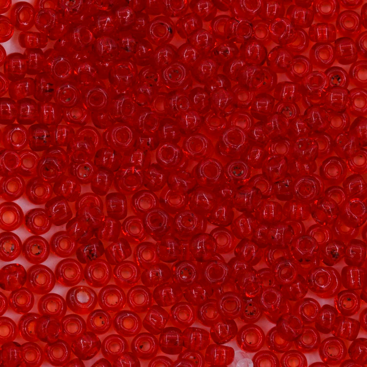 10SV245-7: Antique Venetian 10/0 Seed Bead Transparent Red #7 - 10 Grams