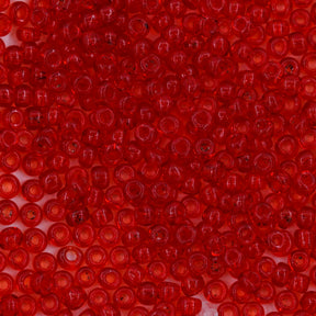 10SV245-7: Antique Venetian 10/0 Seed Bead Transparent Red #7 - 10 Grams