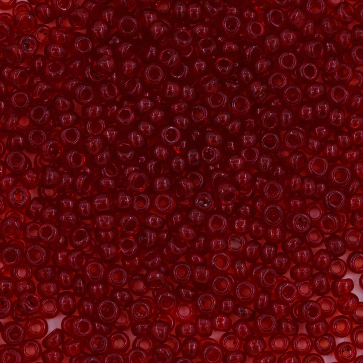 10SV247-3: Antique Venetian 10/0 Seed Bead Transparent Red #3 - 10 Grams