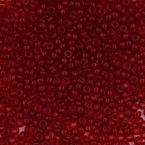 10SV247-3: Antique Venetian 10/0 Seed Bead Transparent Red #3 - 10 Grams