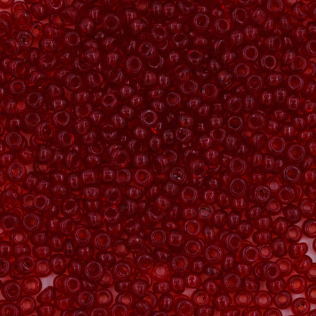 10SV247-3: Antique Venetian 10/0 Seed Bead Transparent Red #3 - 10 Grams