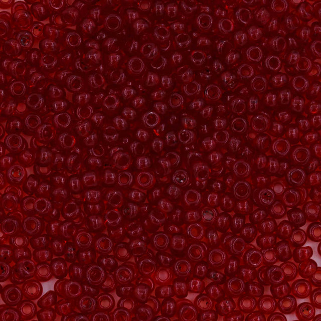 10SV247-3: Antique Venetian 10/0 Seed Bead Transparent Red #3 - 10 Grams